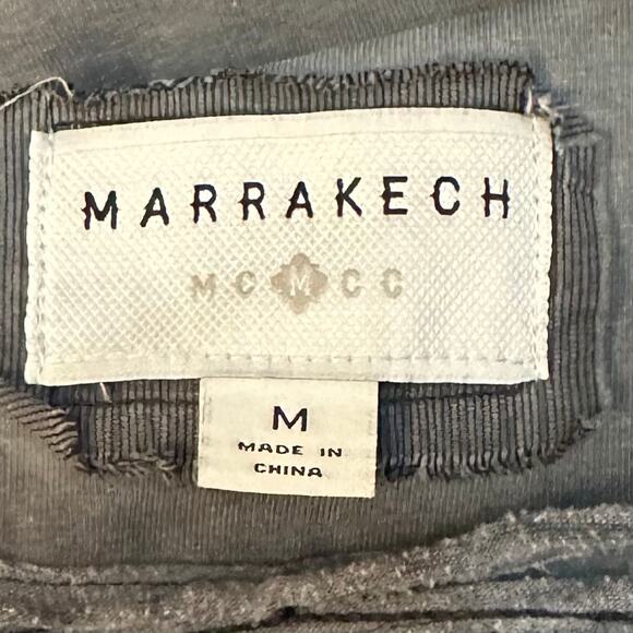 Anthropologie Marrakech Moto Jacket Gray Womens  Size Medium Pockets Zipper Snap - Picture 3 of 10